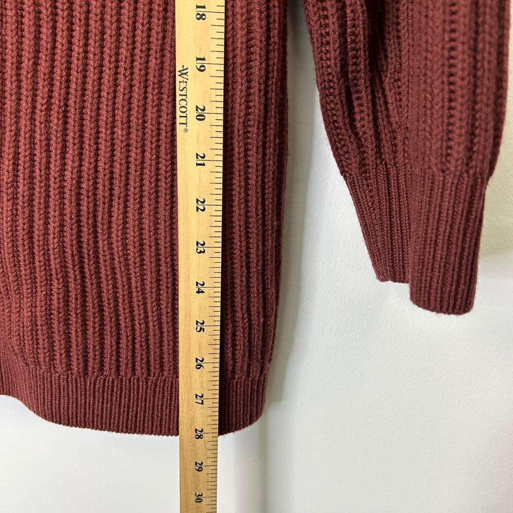 Aritzia Babaton Roger Merino Wool Oversized Sweater Womens Size Small Red Orange - Picture 8 of 9